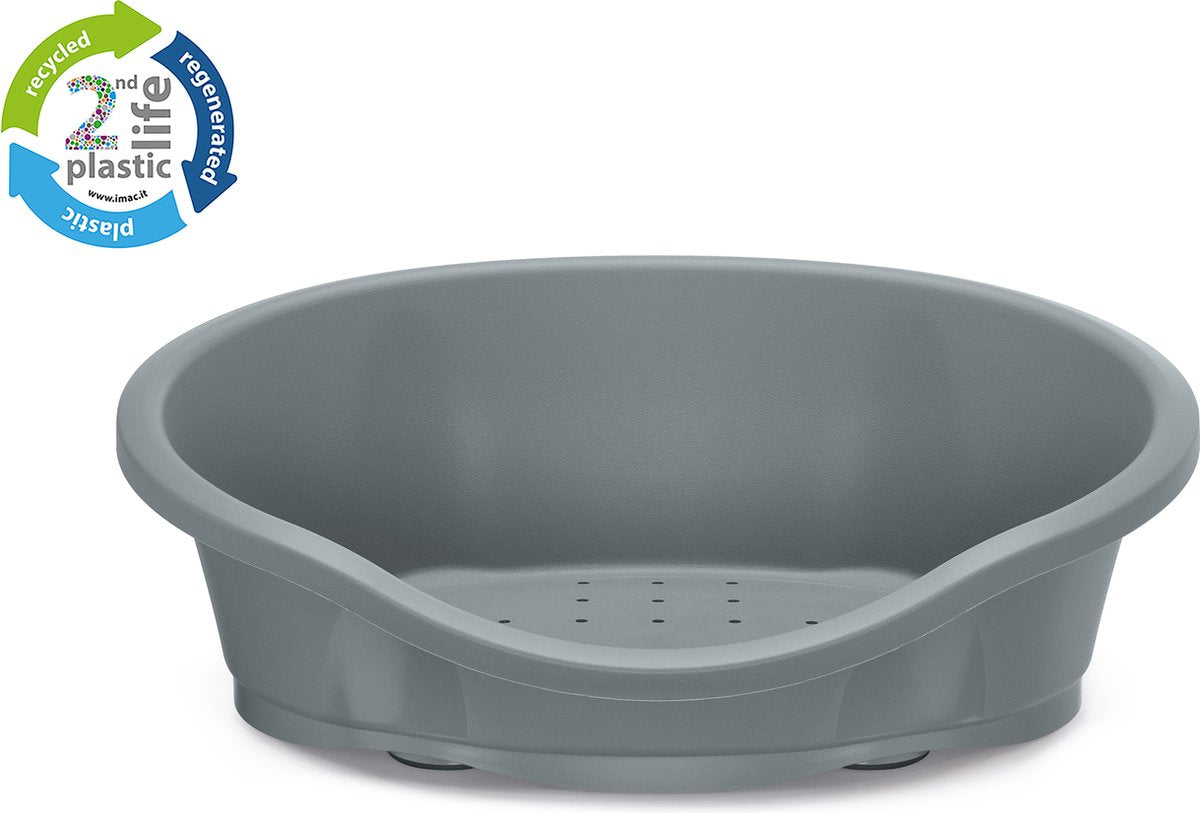 IMAC Dido 95 Lettino Cuccia per Cane in Plastica Riciclata Grigio IMAC Dido 95 Lettino Cuccia per Cane in Plastica Riciclata Grigio